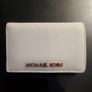 Michael Kors white wallet